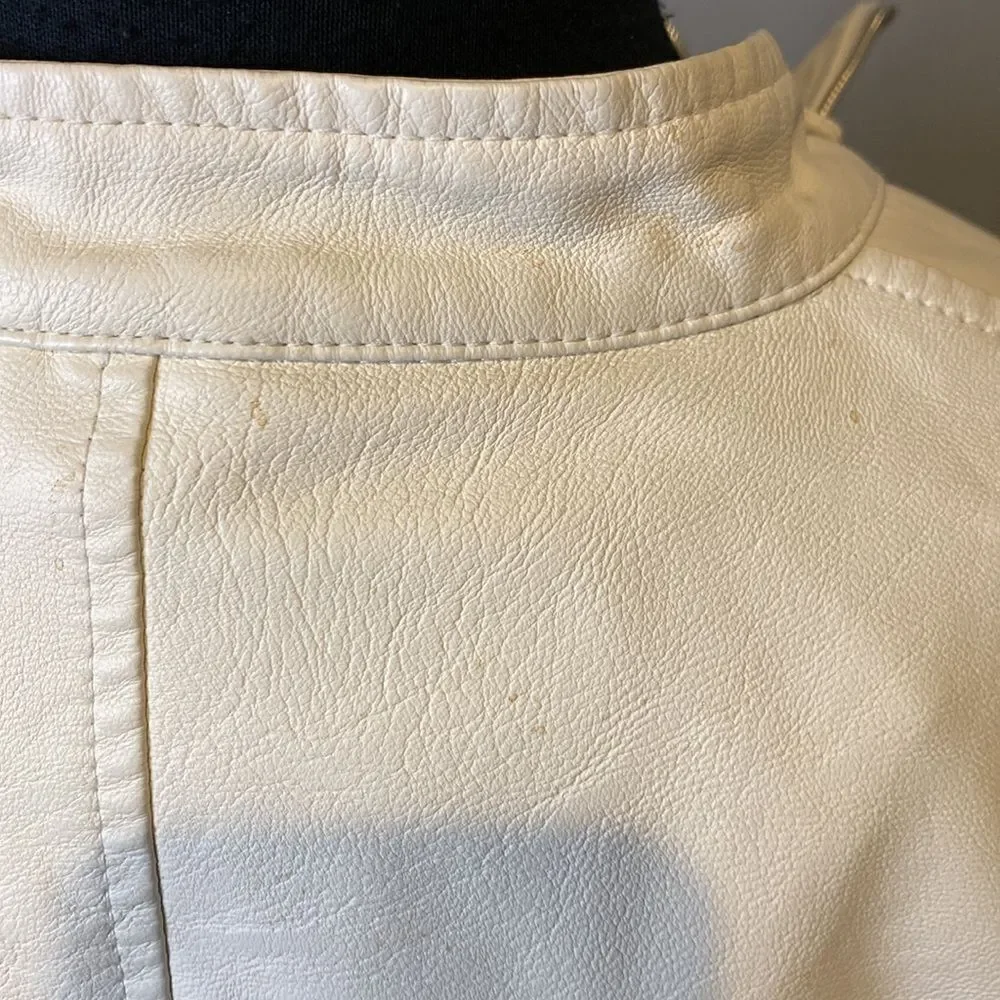 Azalea Wang Medium Moto Jacket Double Zip Up Zipper Hem Satiny Lining